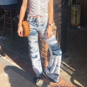 Tie dye flow pants